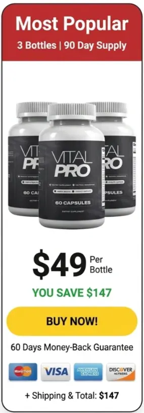vitalpro 3 Bottle Price
